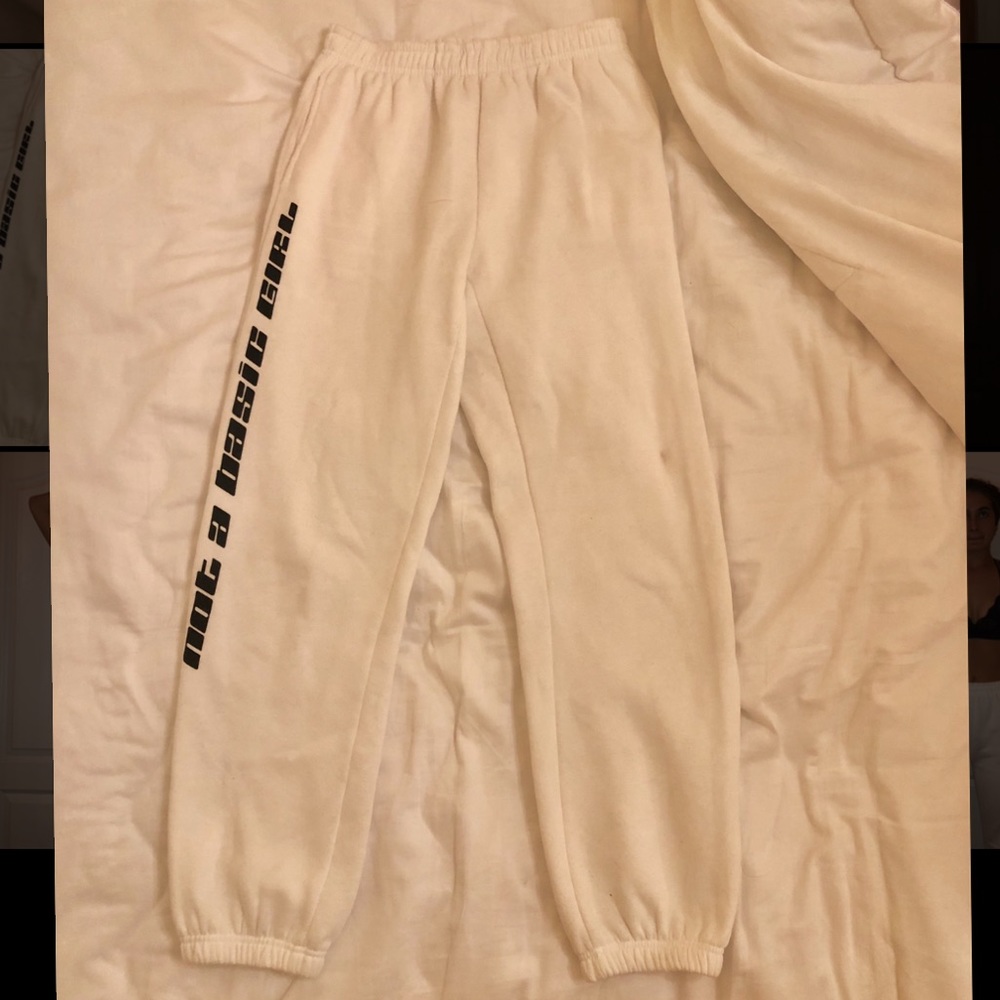 Adika White Sweatpants